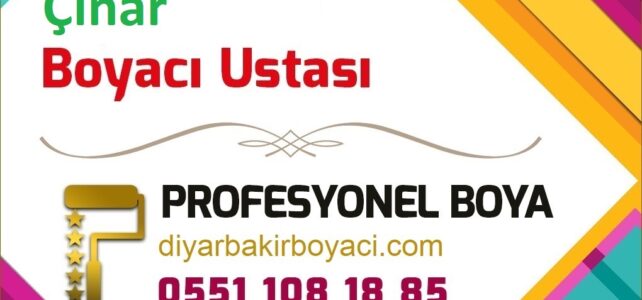Çınar Boyacı Ustası Diyarbakır çınar boya badana