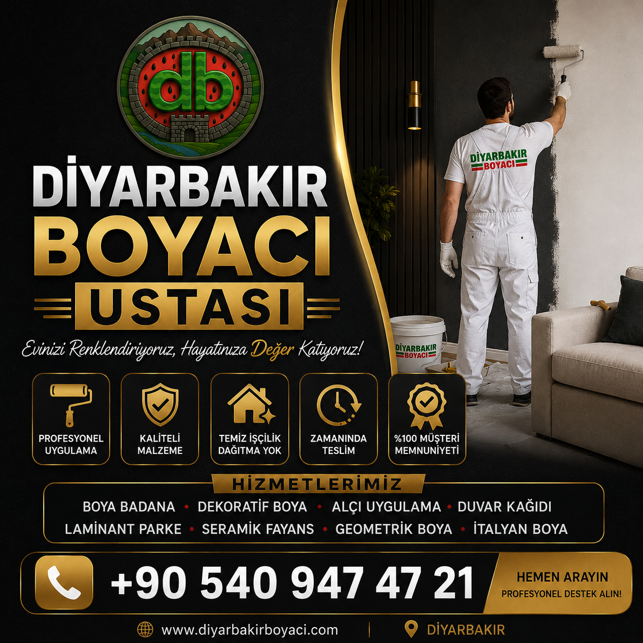 Diyarbakır ev işyeri boayma firması