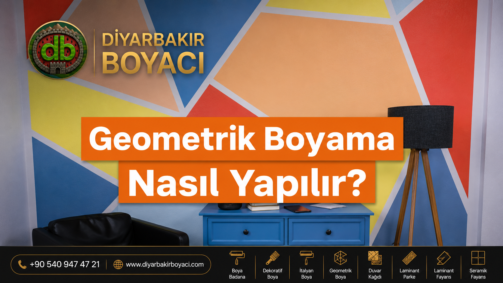 Diyarbakır boyacı. Diyarbakır boya badana firması. Diyarbakır Geometrik Boyama